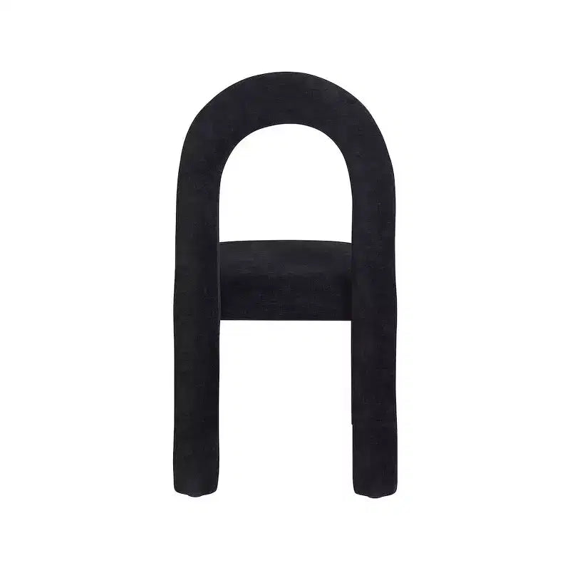 Chaise de salle à manger en tissu chenille
