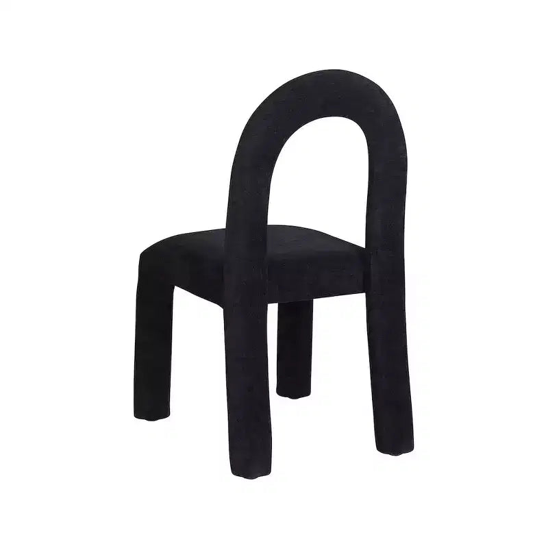 Chaise de salle à manger en tissu chenille