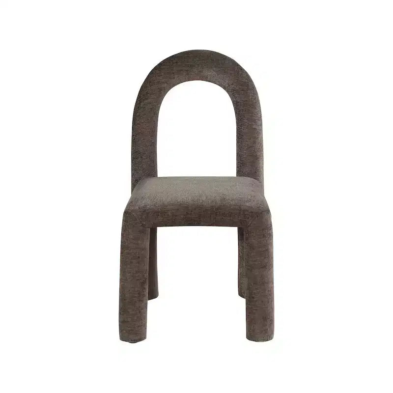 Chaise de salle à manger en tissu chenille