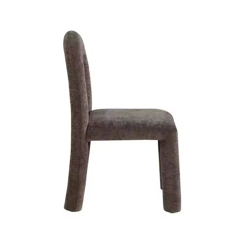 Chaise de salle à manger en tissu chenille