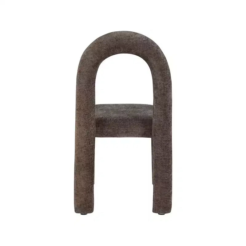Chaise de salle à manger en tissu chenille