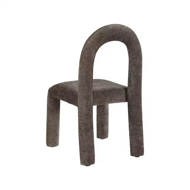 Chaise de salle à manger en tissu chenille