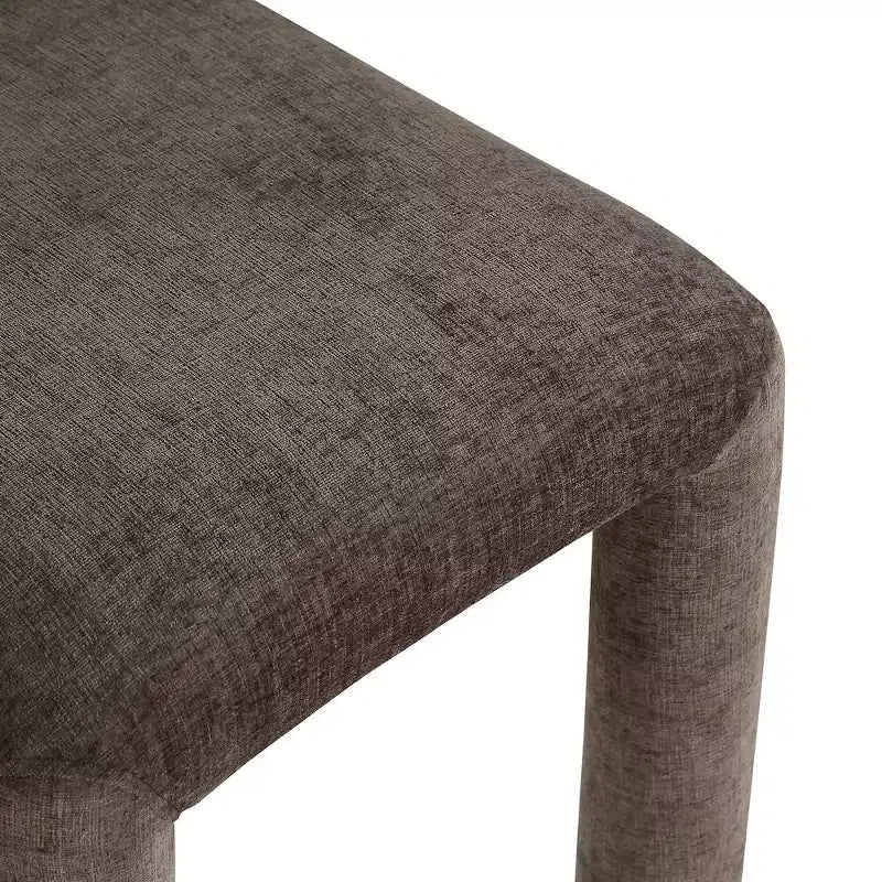 Chaise de salle à manger en tissu chenille