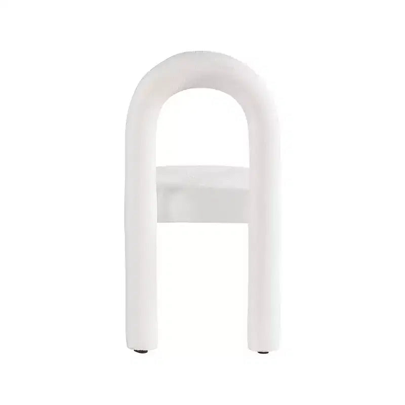 Chaise de salle à manger en tissu chenille