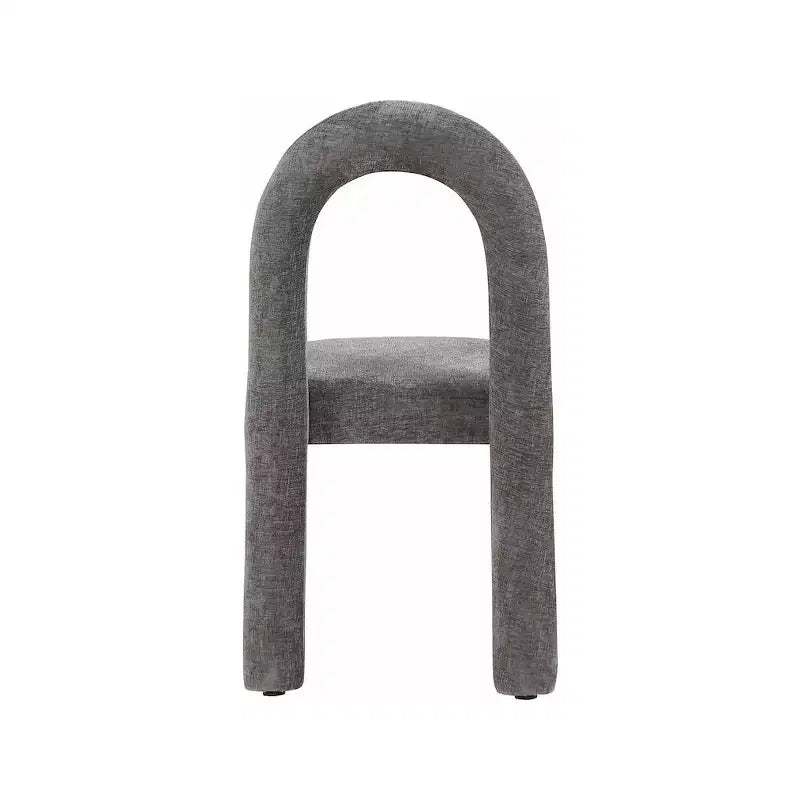Chaise de salle à manger en tissu chenille