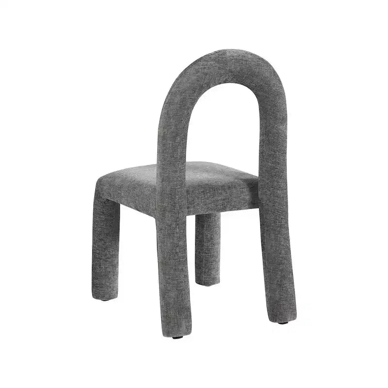 Chaise de salle à manger en tissu chenille