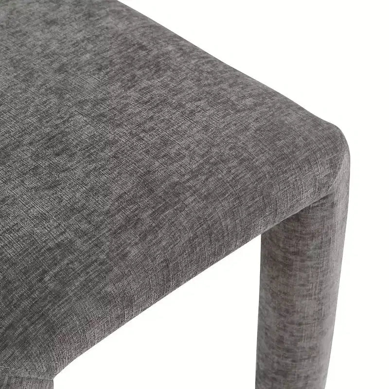 Chaise de salle à manger en tissu chenille