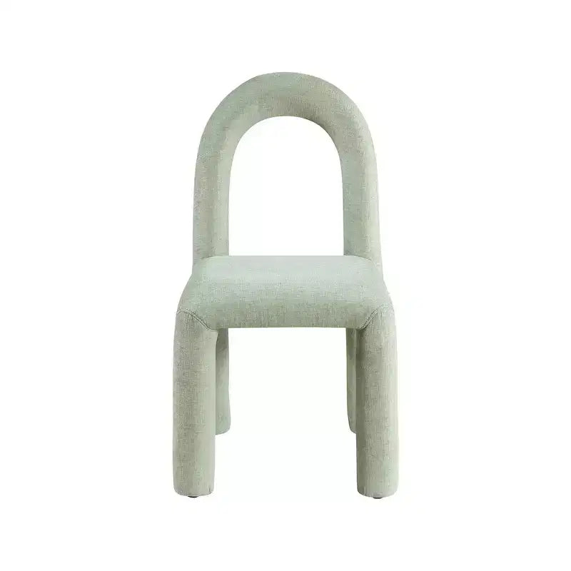 Chaise de salle à manger en tissu chenille