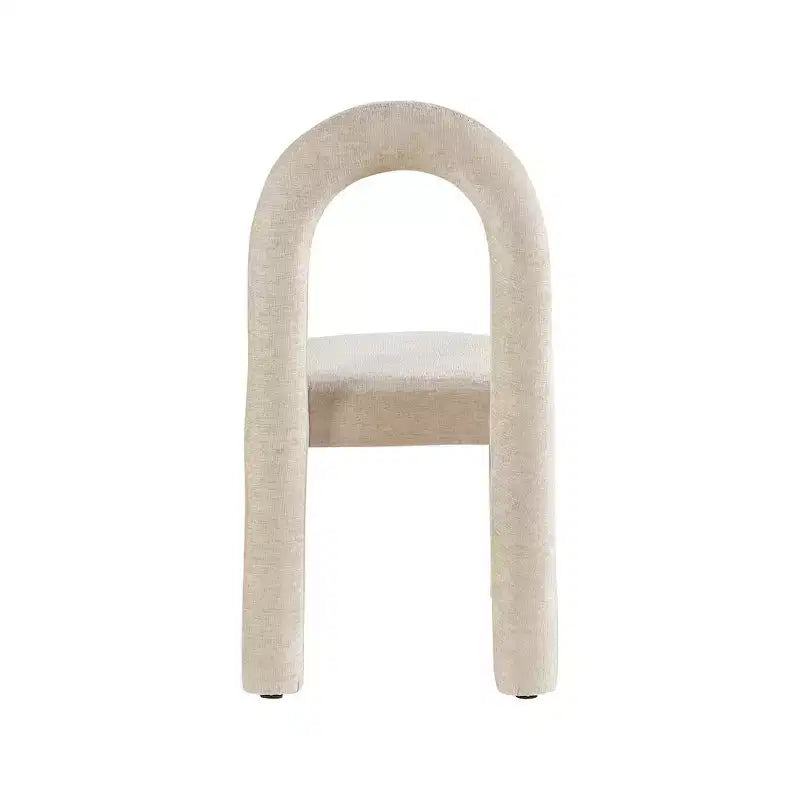 Chaise de salle à manger en tissu chenille