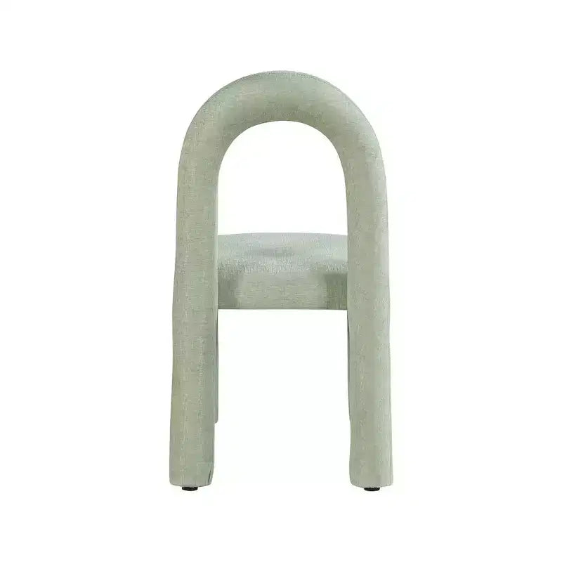 Chaise de salle à manger en tissu chenille