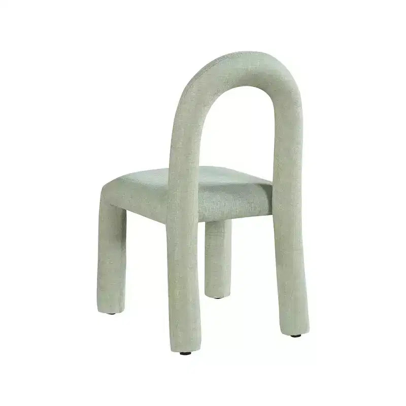 Chaise de salle à manger en tissu chenille