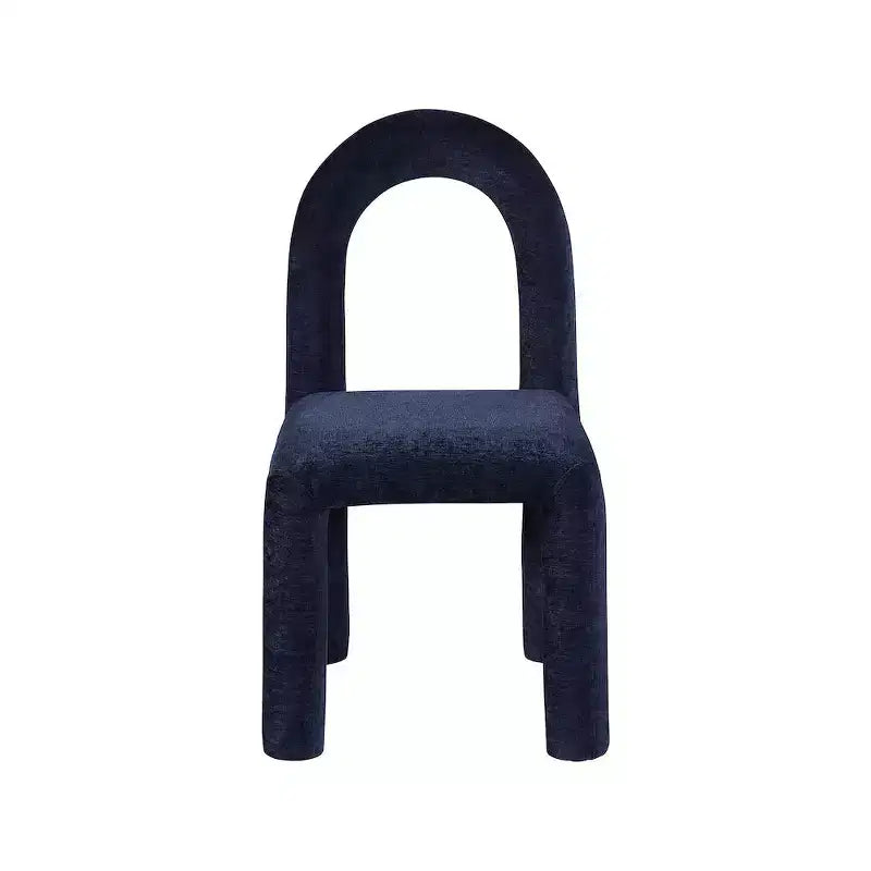 Chaise de salle à manger en tissu chenille