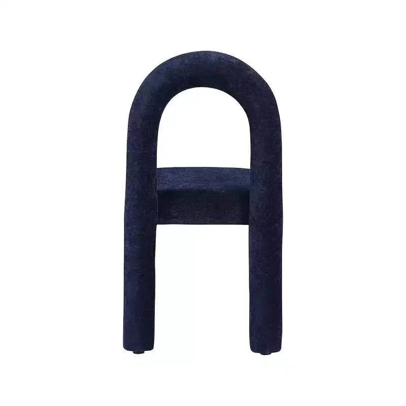 Chaise de salle à manger en tissu chenille