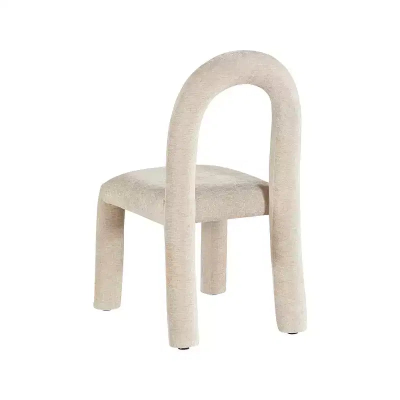 Chaise de salle à manger en tissu chenille