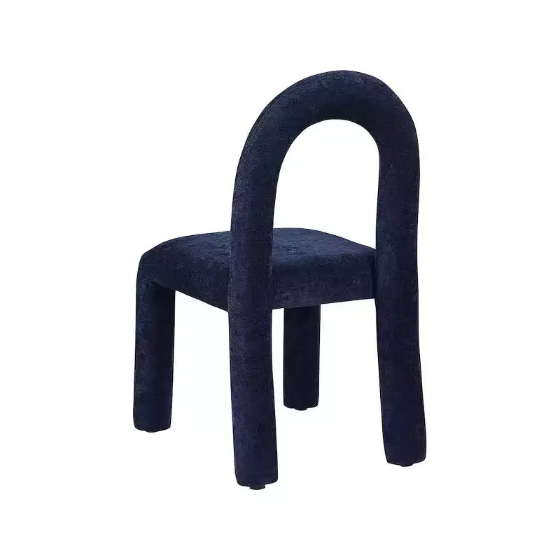 Chaise de salle à manger en tissu chenille
