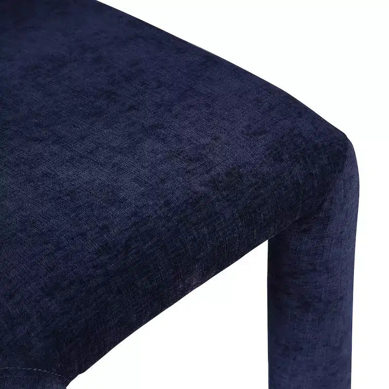 Chaise de salle à manger en tissu chenille