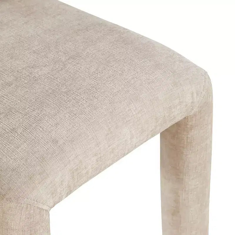 Chaise de salle à manger en tissu chenille