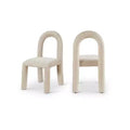Meridian Furniture Amari Chenille Fabric Dining Chair Set of 2