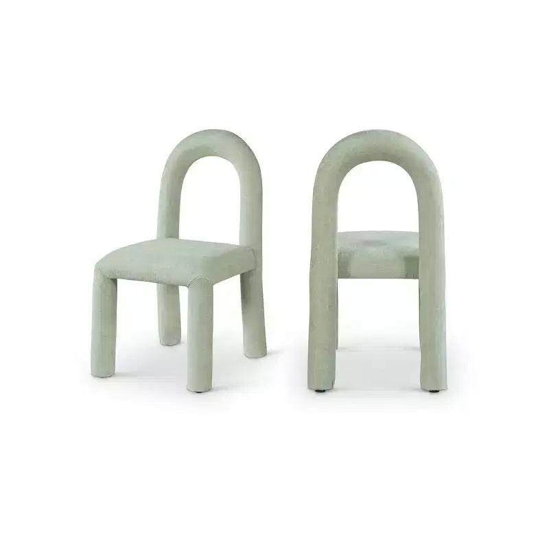 Chaise de salle à manger en tissu chenille