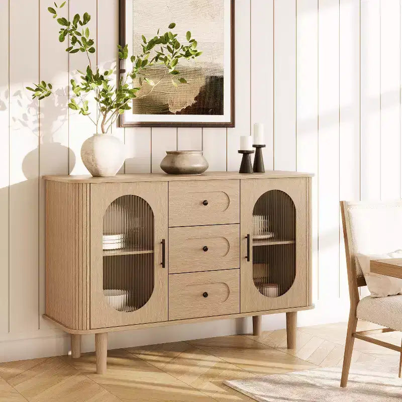 Buffet décoratif de style campagnard