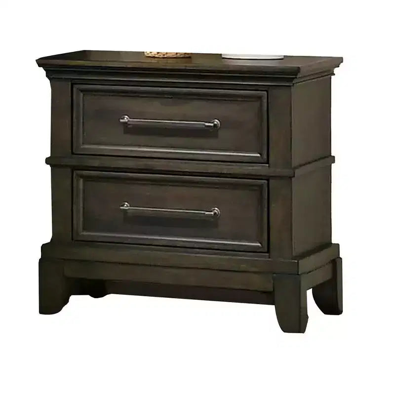 Table de chevet en étain en forme de couronne