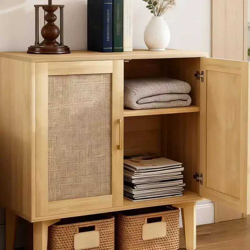 Buffet décoratif en osier pour porte