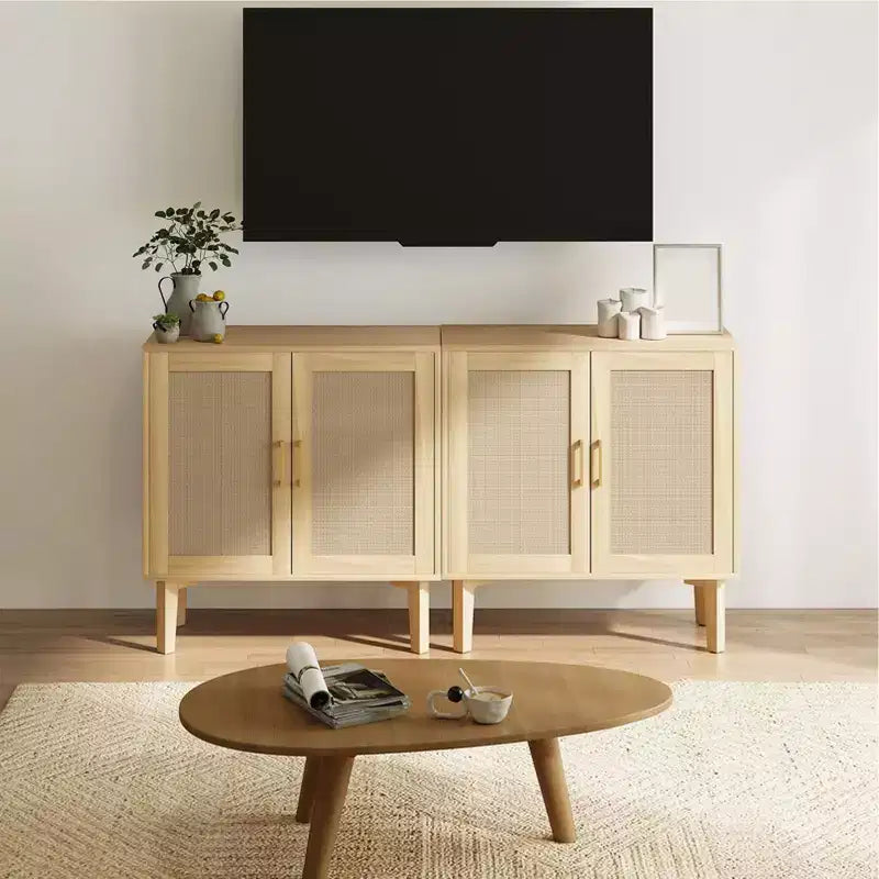 Buffet décoratif en osier pour porte