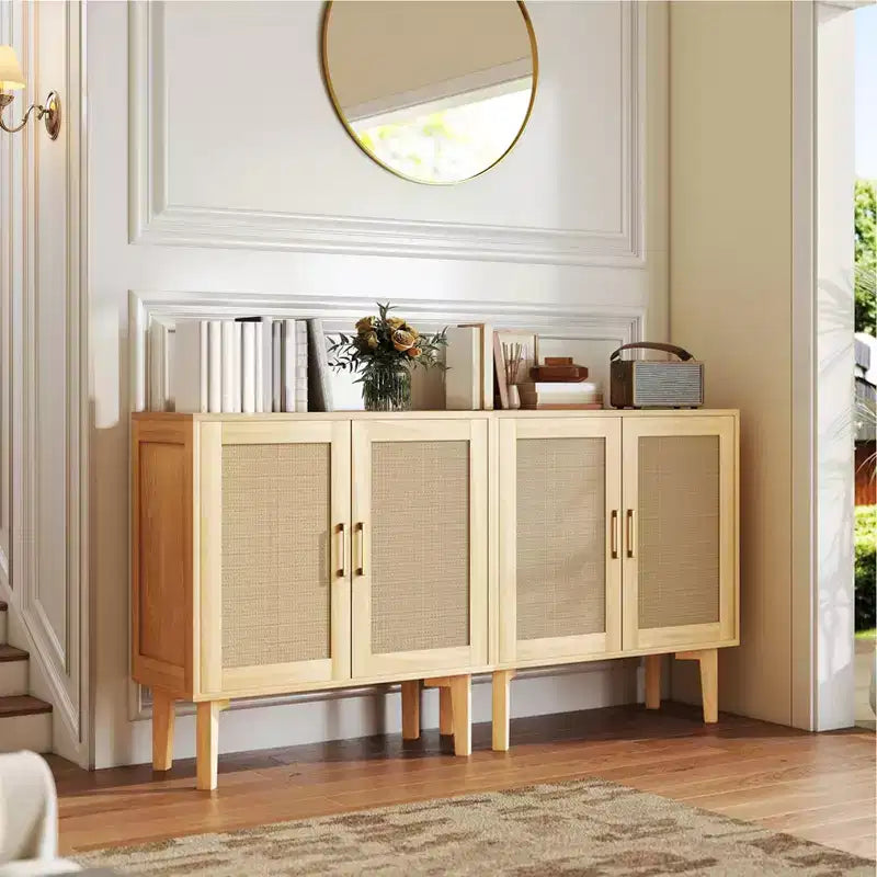Buffet décoratif en osier pour porte