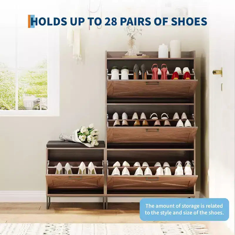 Meuble à chaussures dissimulé