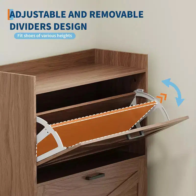 Meuble à chaussures dissimulé