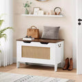 Banc de rangement en rotin