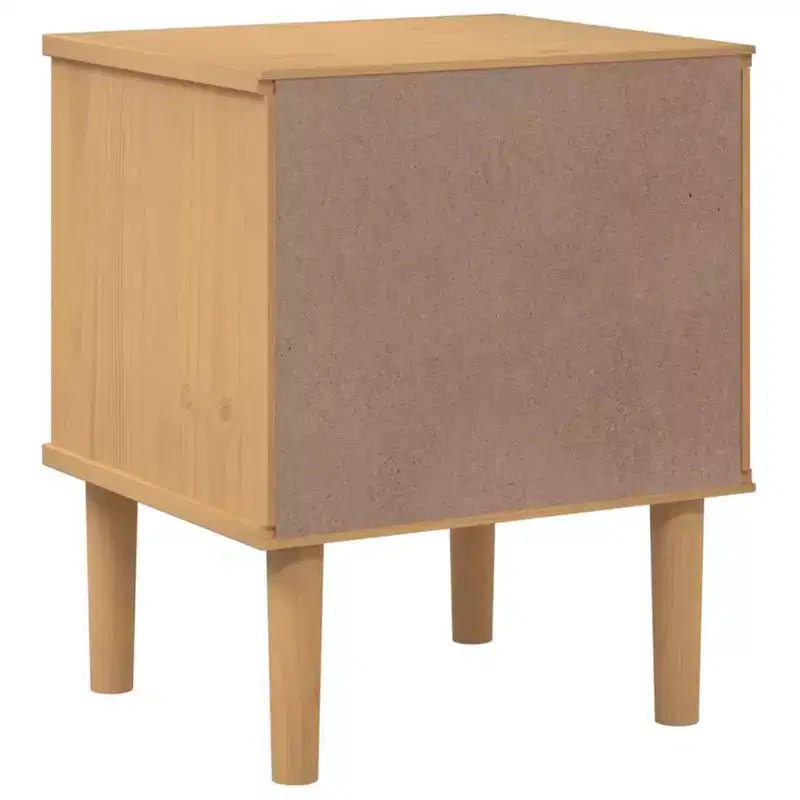 Table de chevet imitation osier