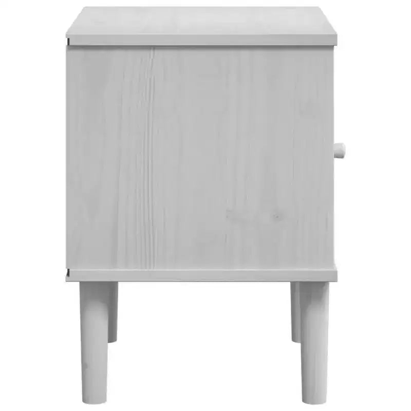 Table de chevet imitation osier