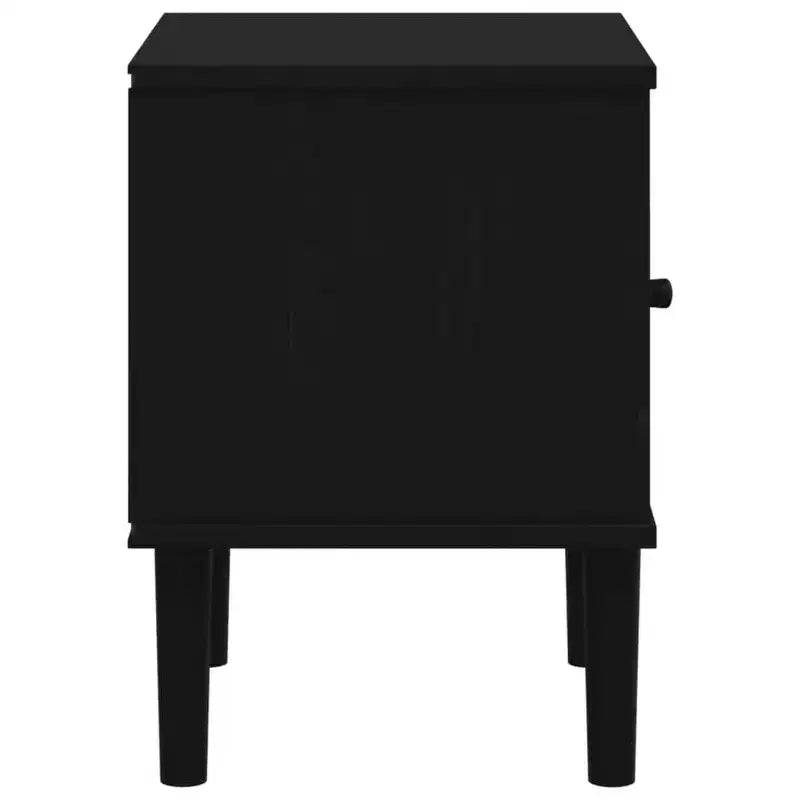 Table de chevet imitation osier