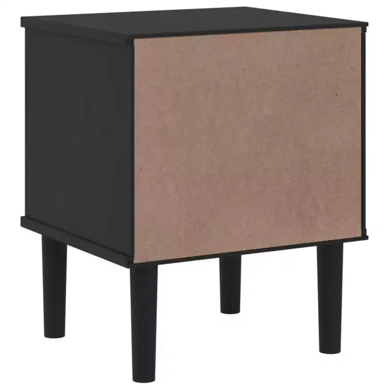 Table de chevet imitation osier