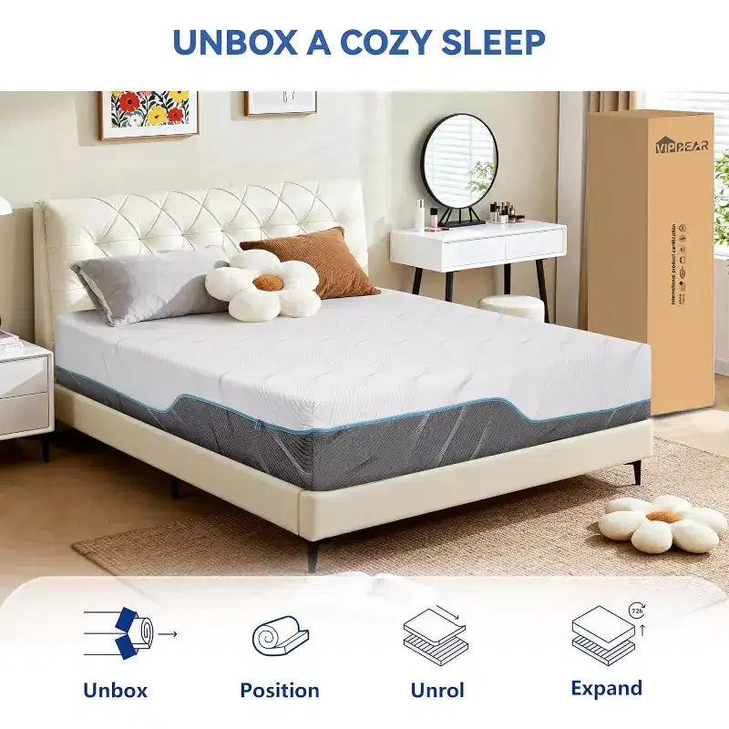 Matelas en mousse à mémoire de forme double face