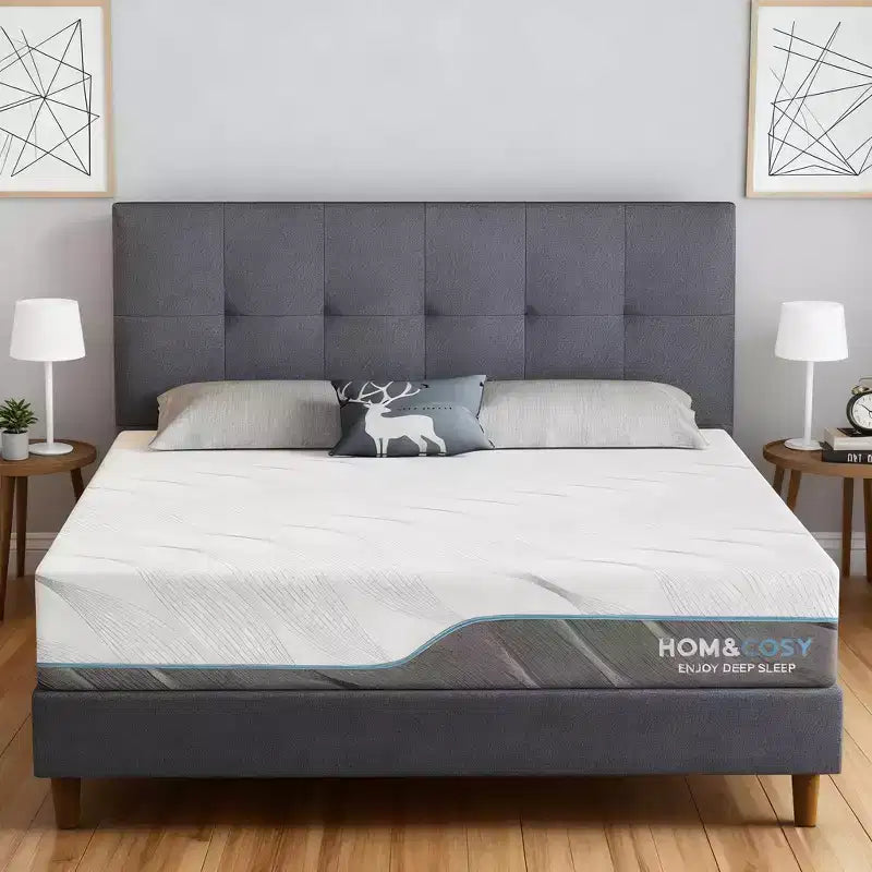 Dyonery Dual-Sided Memory Foam Mattress Medium & Extra Firm Support for Back Pain Relief CertiPUR-US Certified
