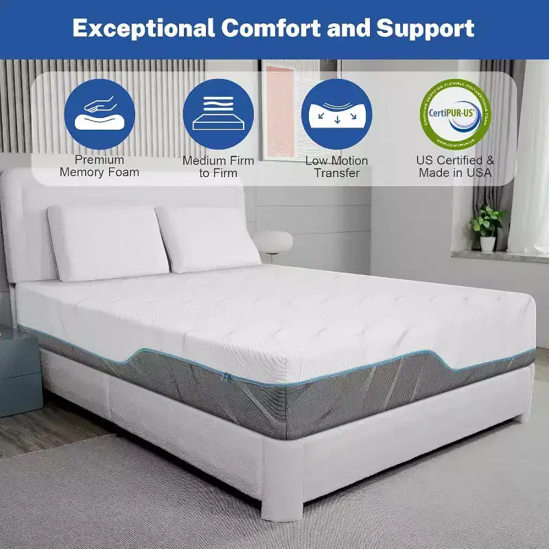 Matelas en mousse à mémoire de forme double face