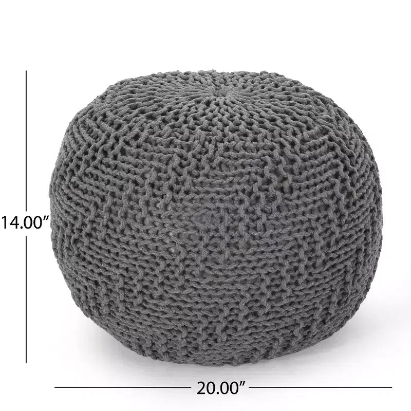 Pouf tressé