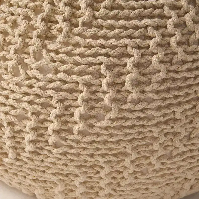 Pouf tressé