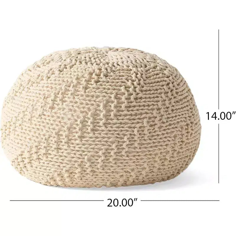 Pouf tressé