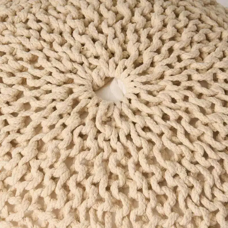 Pouf tressé
