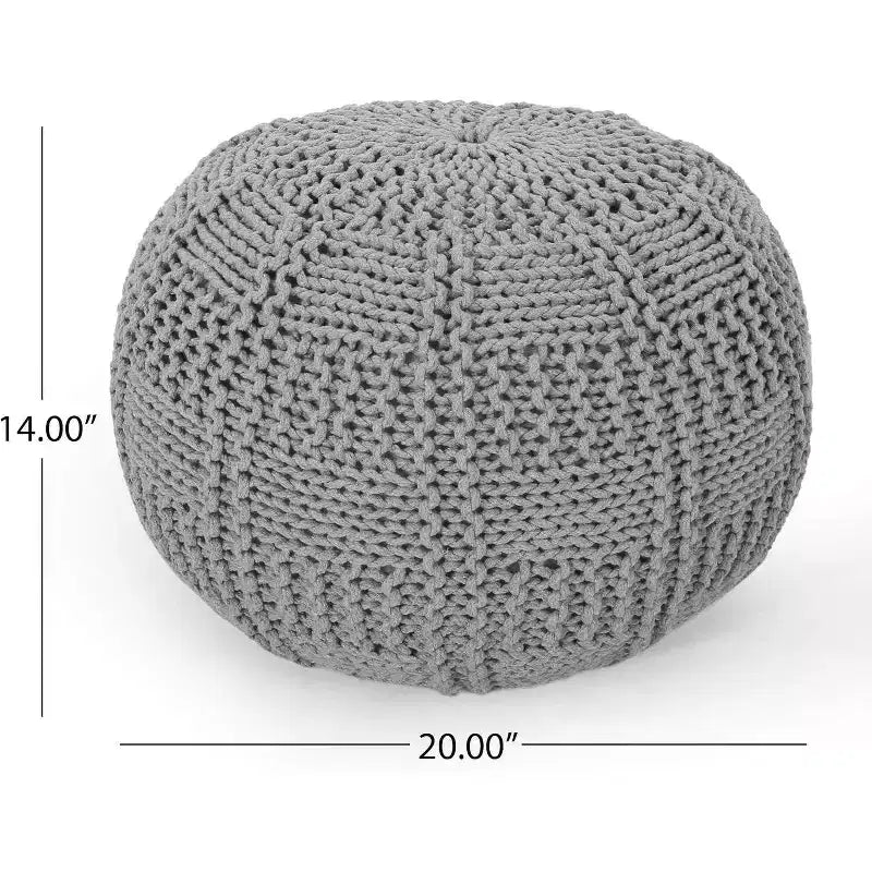 Pouf tressé