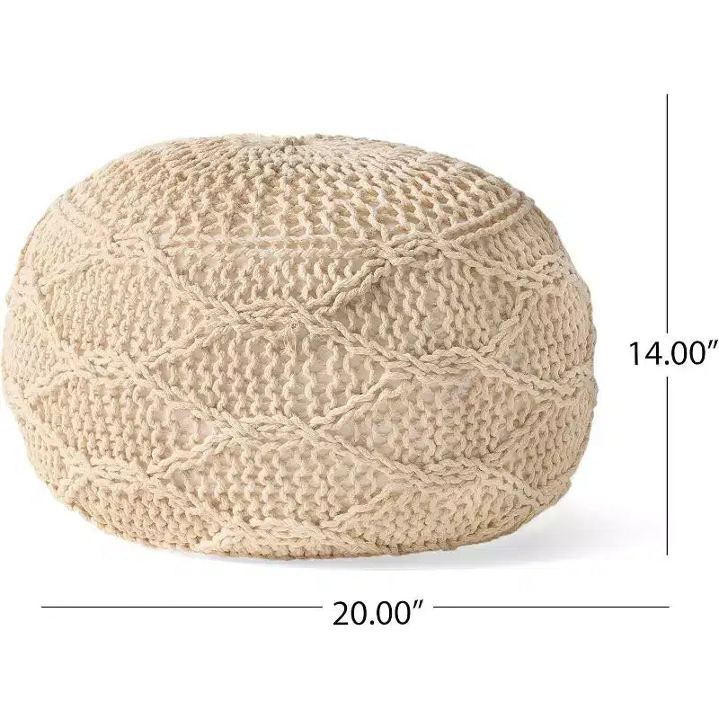 Pouf tressé