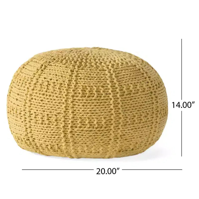 Pouf tressé