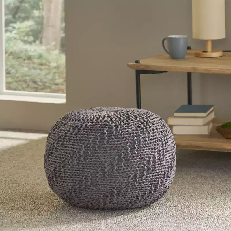 Pouf tressé