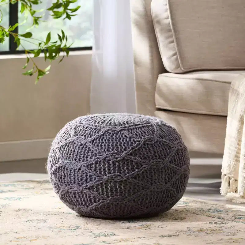 Pouf tressé