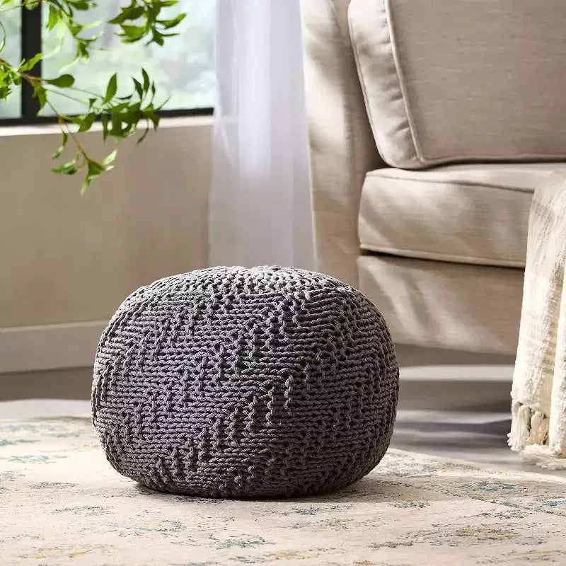 Pouf tressé
