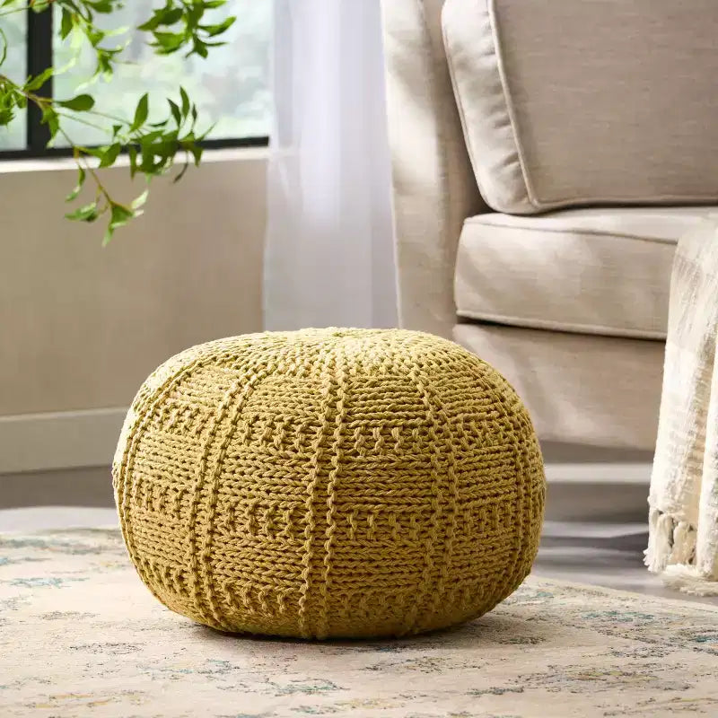 Pouf tressé