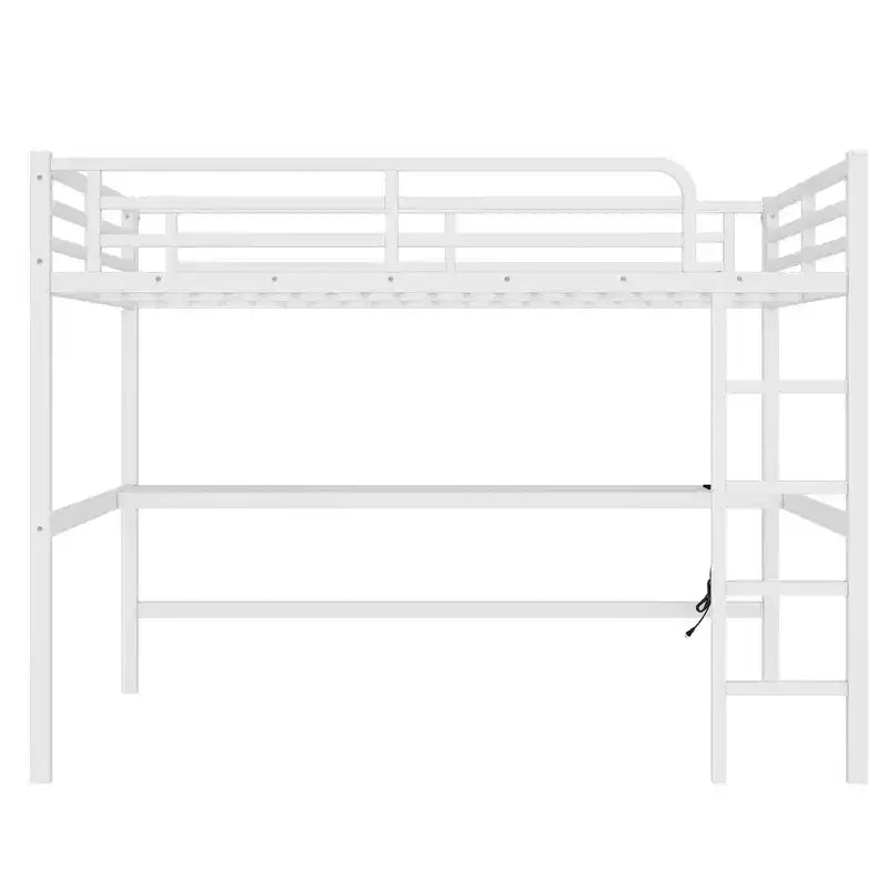 Lit mezzanine Queen en métal